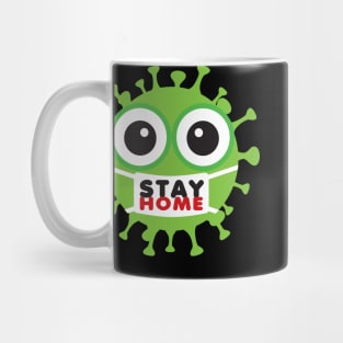 stay home funny masked virus Mug